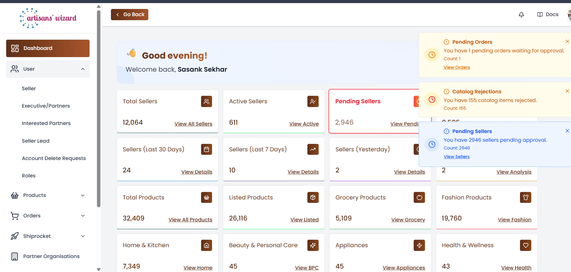 Artisans' Wizard — Seller Dashboard screenshot 8 of 8